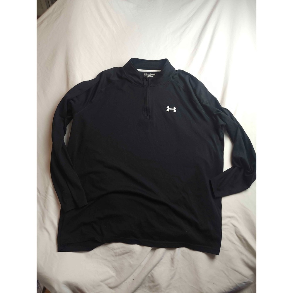 Under Armour Men’s Black Long Sleeve Quarter-Zip Pullover